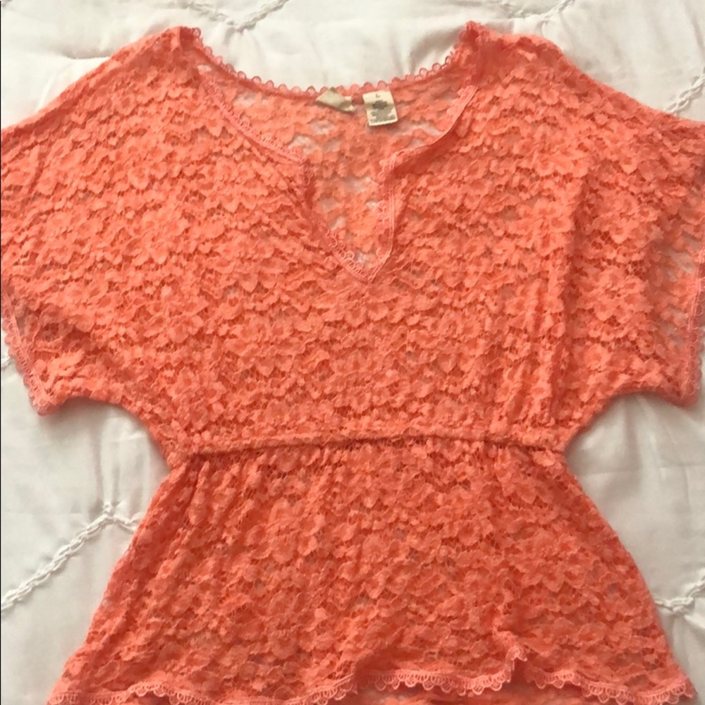 Pink Lace Top